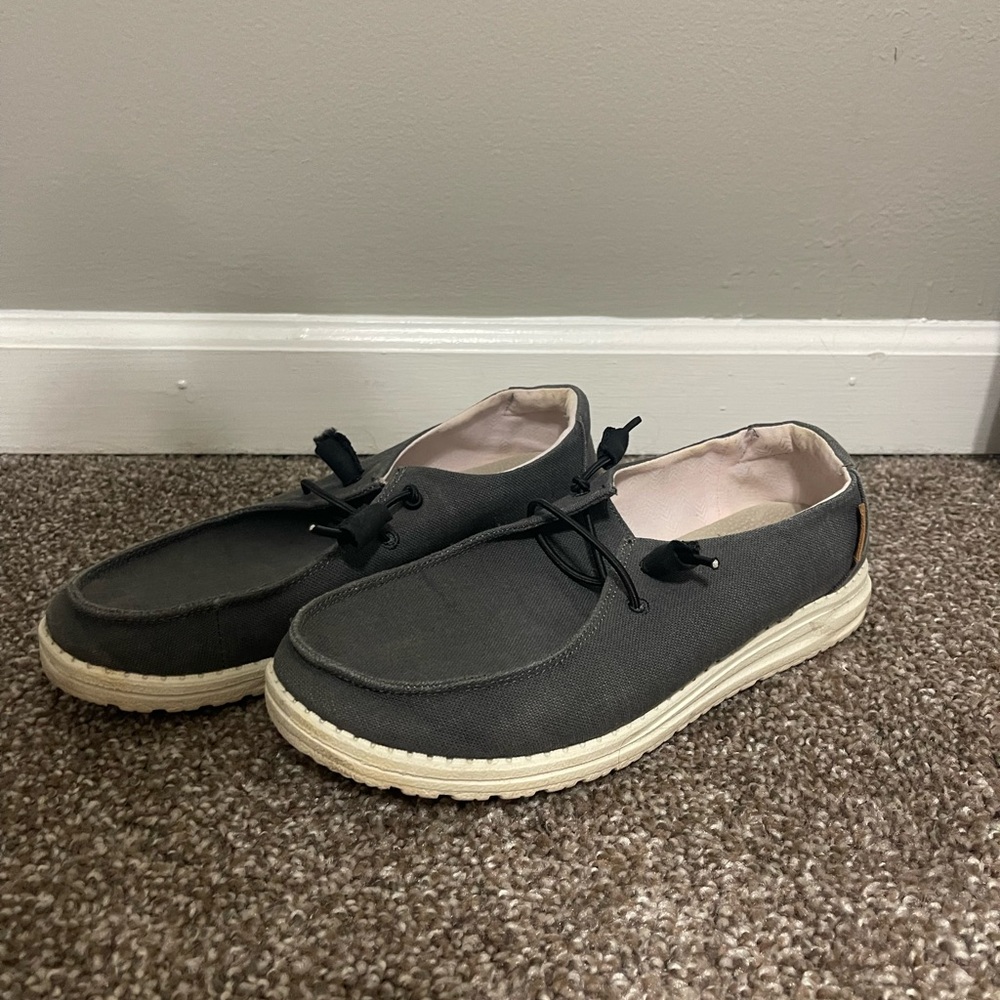 Women’s Hey Dude Casual Gray Loafers